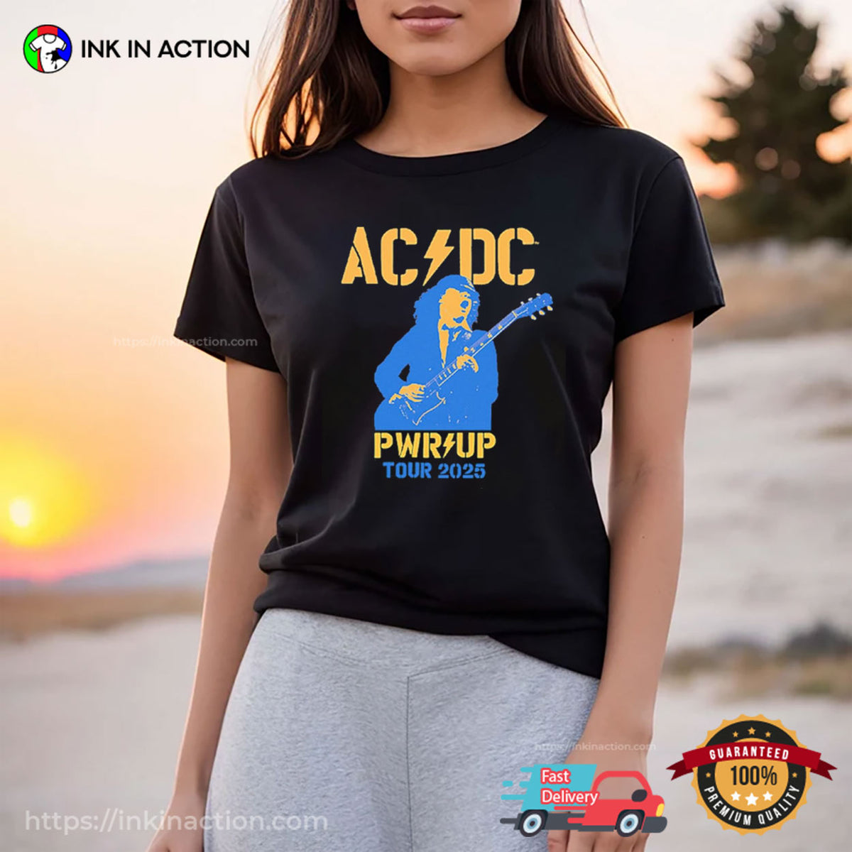 AcDc Pwr Up Tour 2025 Graphic T-shirt