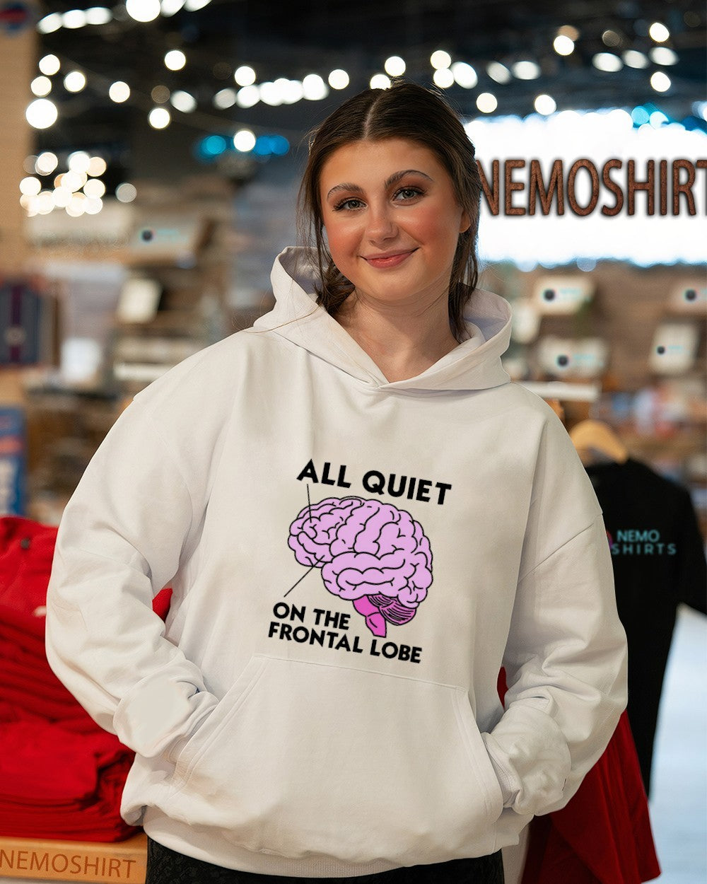 Brain all quiet on the frontal lobe shirt
