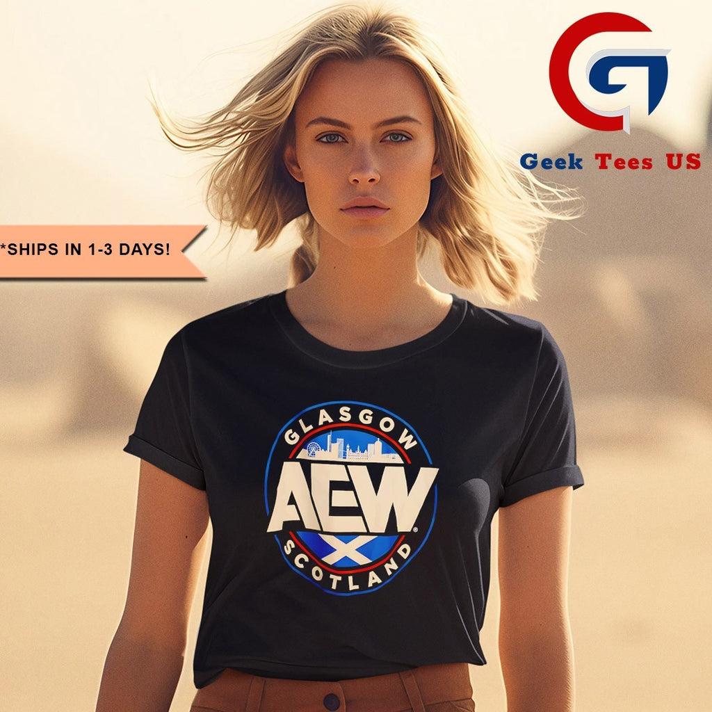 Aew glasgow scotland shirt