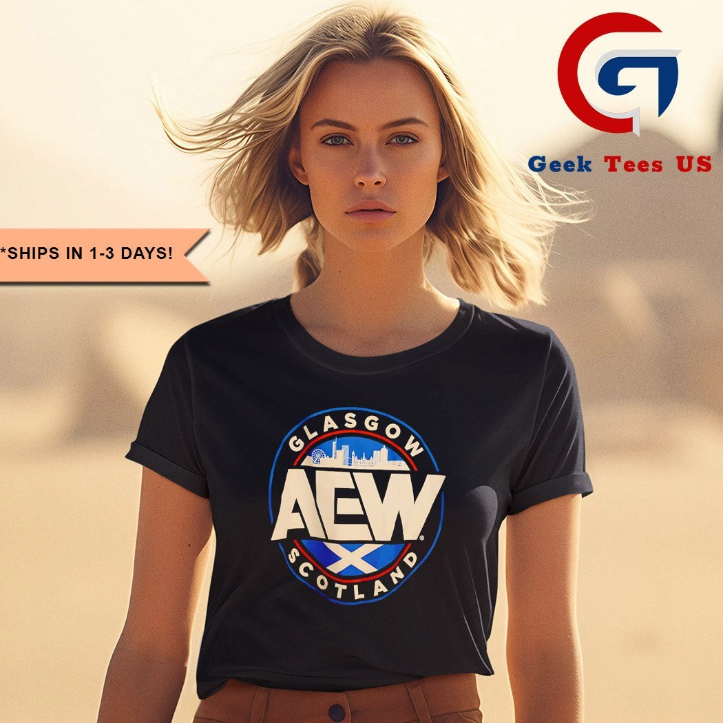 Aew glasgow scotland shirt