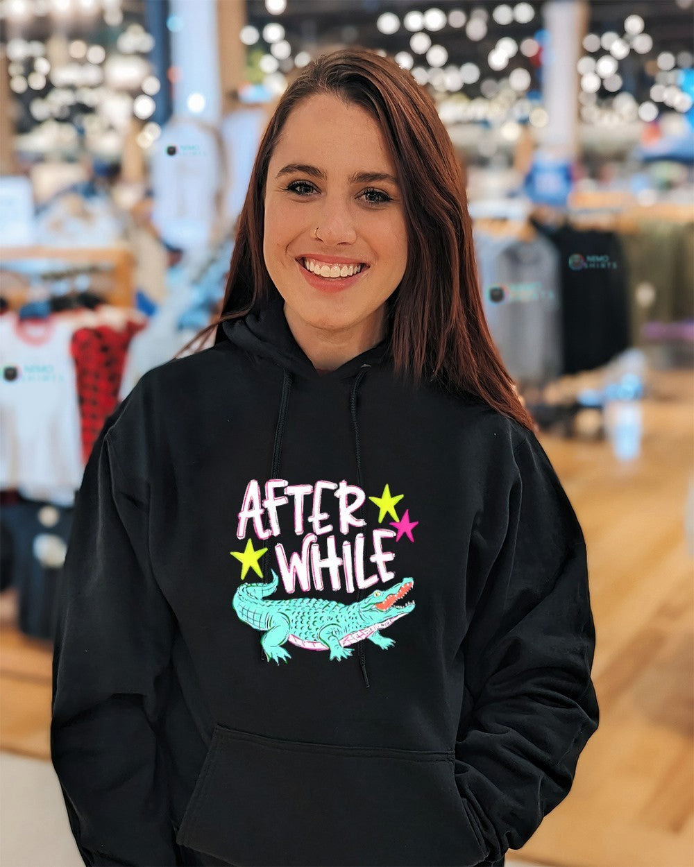 After While Crocodile graphic shirt