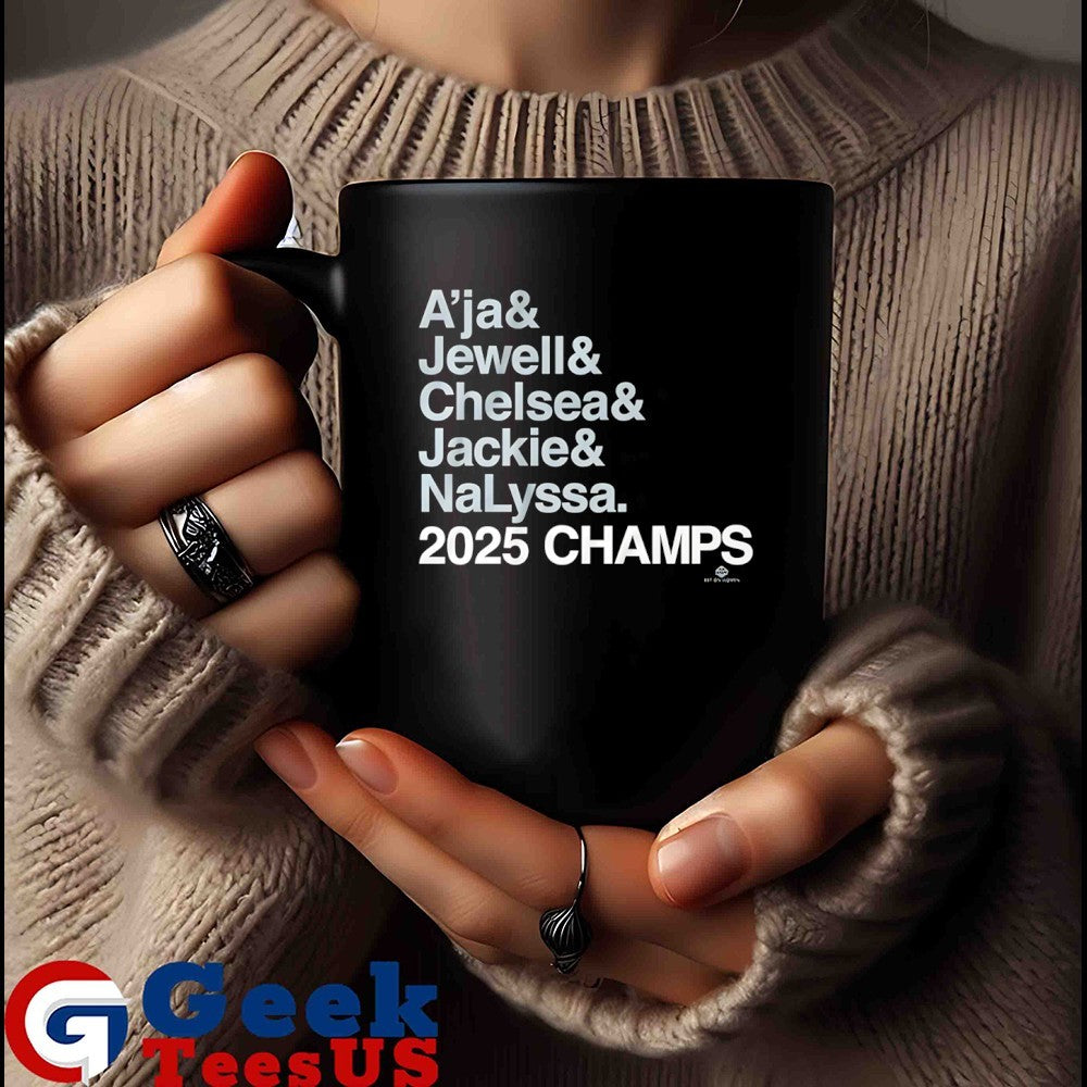A’ja and Jewell and Chelsea and Jackie and NaLyssa 2025 Champs Las Vegas Aces WNBA shirt