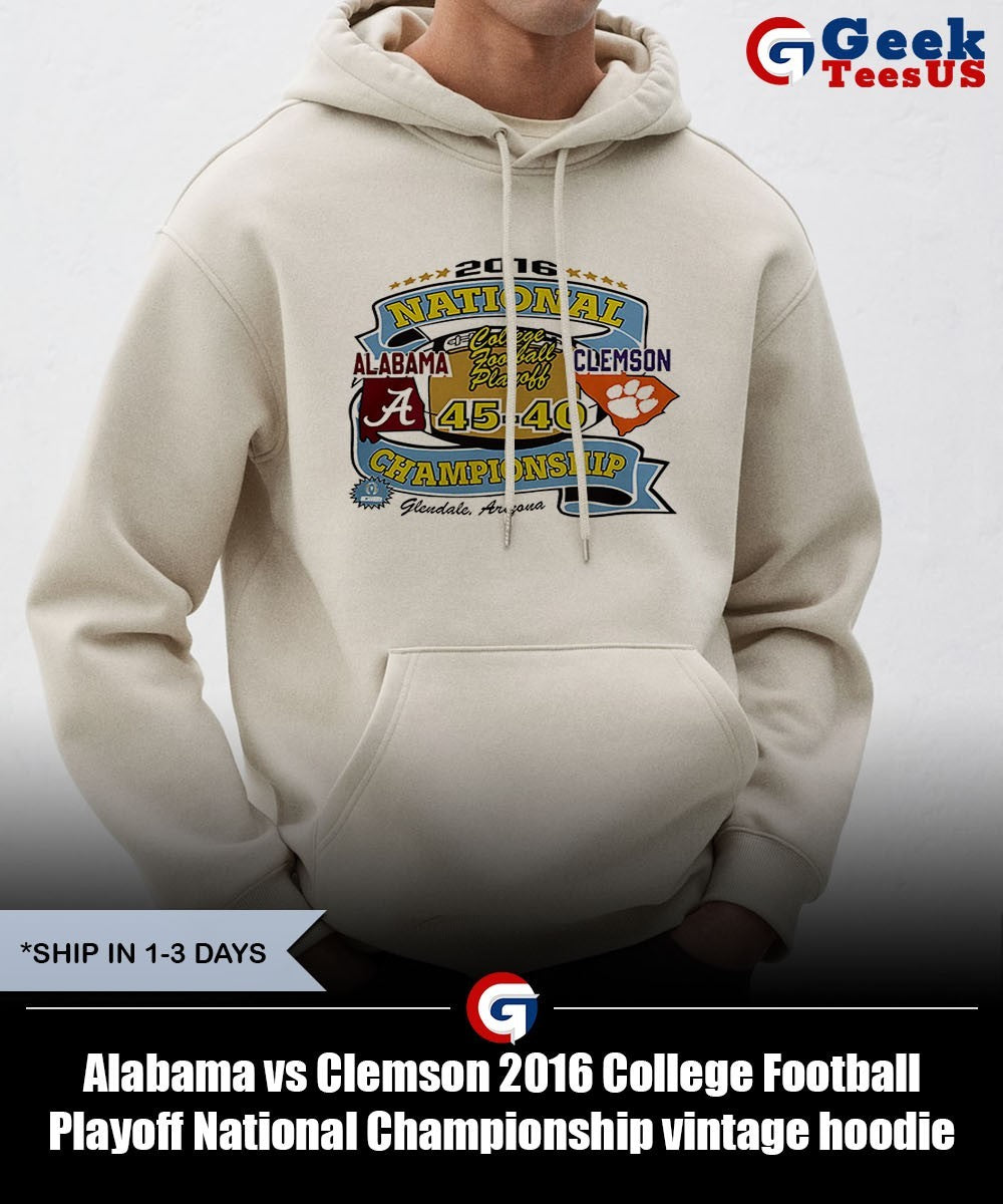 Alabama vs Clemson 2016 College Football Playoff National Championship vintage shirt