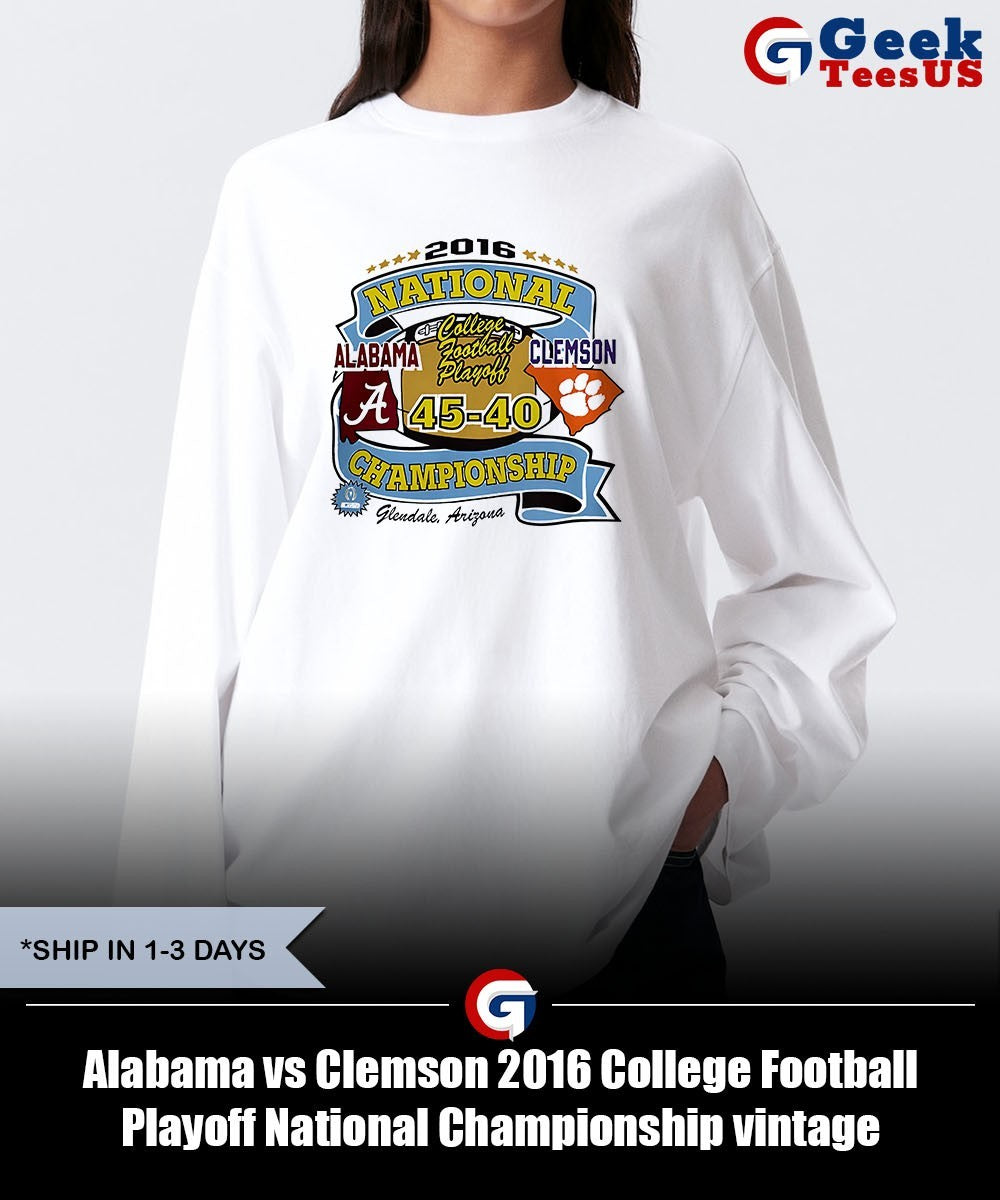 Alabama vs Clemson 2016 College Football Playoff National Championship vintage shirt