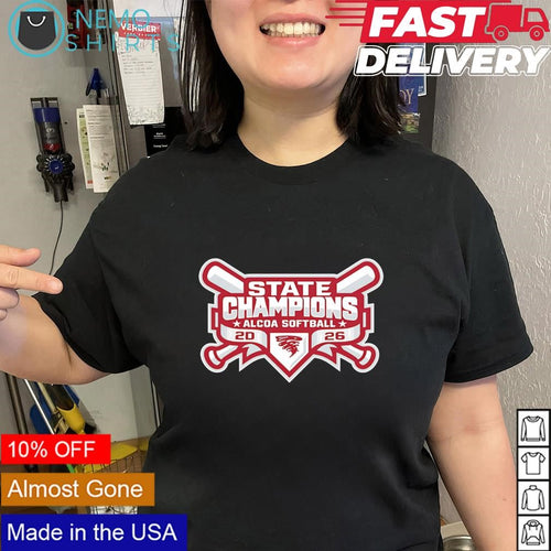 Alcoa Lady Tornadoes softball 2026 State Champions logo shirt
