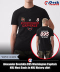 Alexander Ovechkin 895 Washington Capitals NHL Most Goals in NHL History shirt
