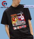 Alexander Ovechkin Washington Capitals fist bump Jayden Daniels Washington Commanders skyline city 2025 signature shirt