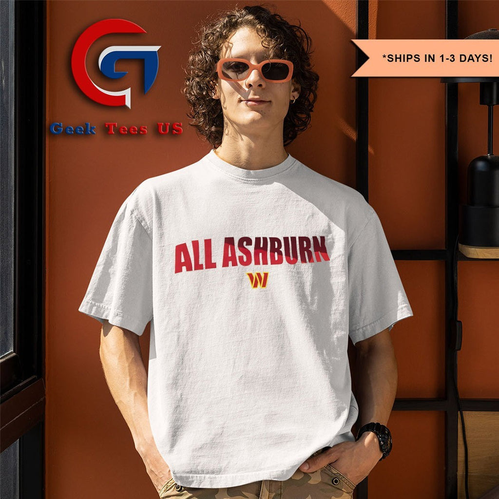 All Ashburn Washington Commanders logo shirt