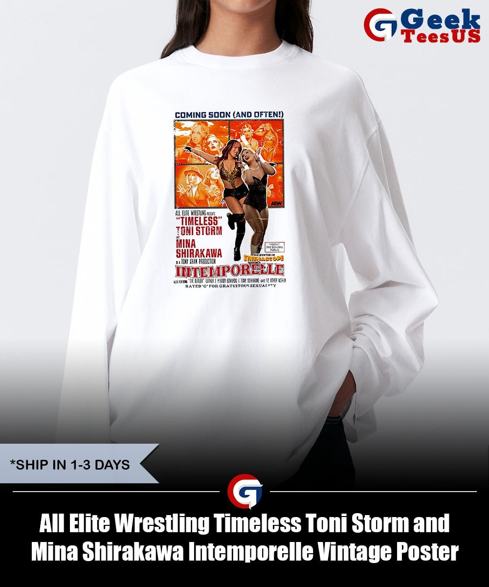 All Elite Wrestling Timeless Toni Storm and Mina Shirakawa Intemporelle Vintage Poster shirt