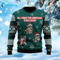 All I Want For Christmas Is Raccoons Ugly Christmas Sweater
