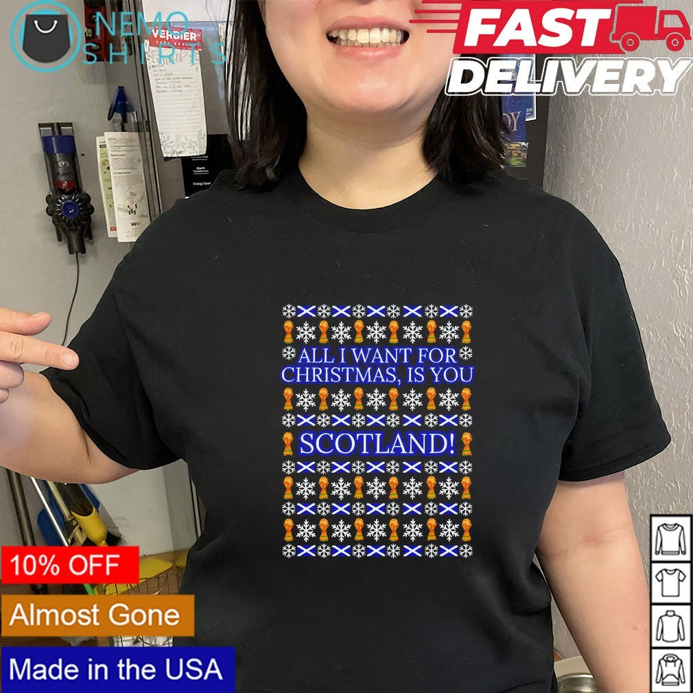 All I want for Christmas World Cup Scotland shirt