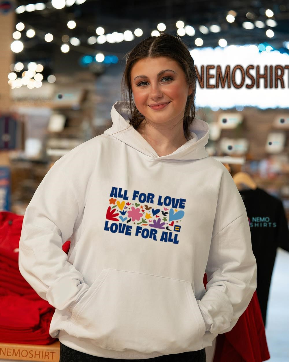 All for love love for all iterms graphic shirt