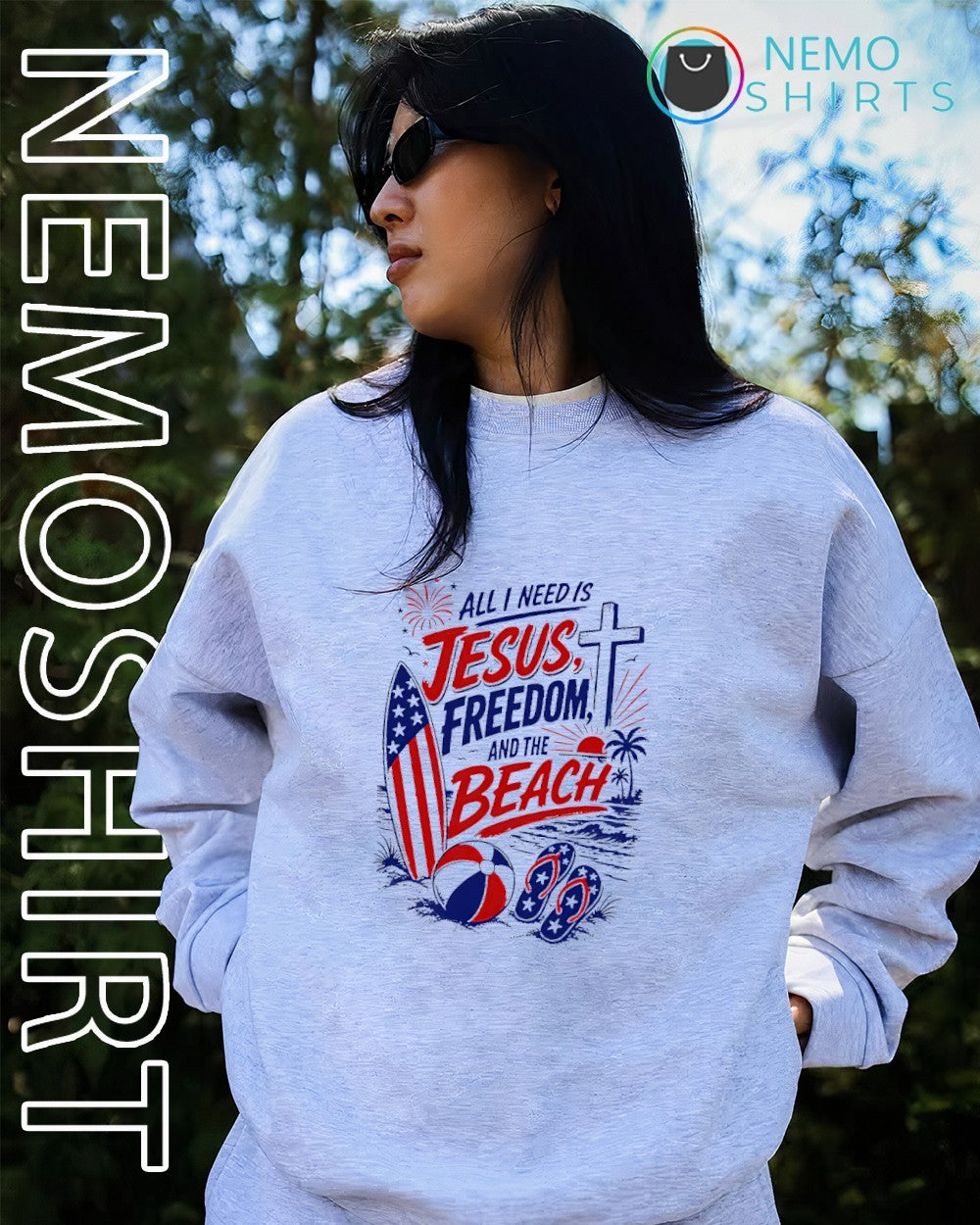 All i need is Jesus freedom and the beach shirt