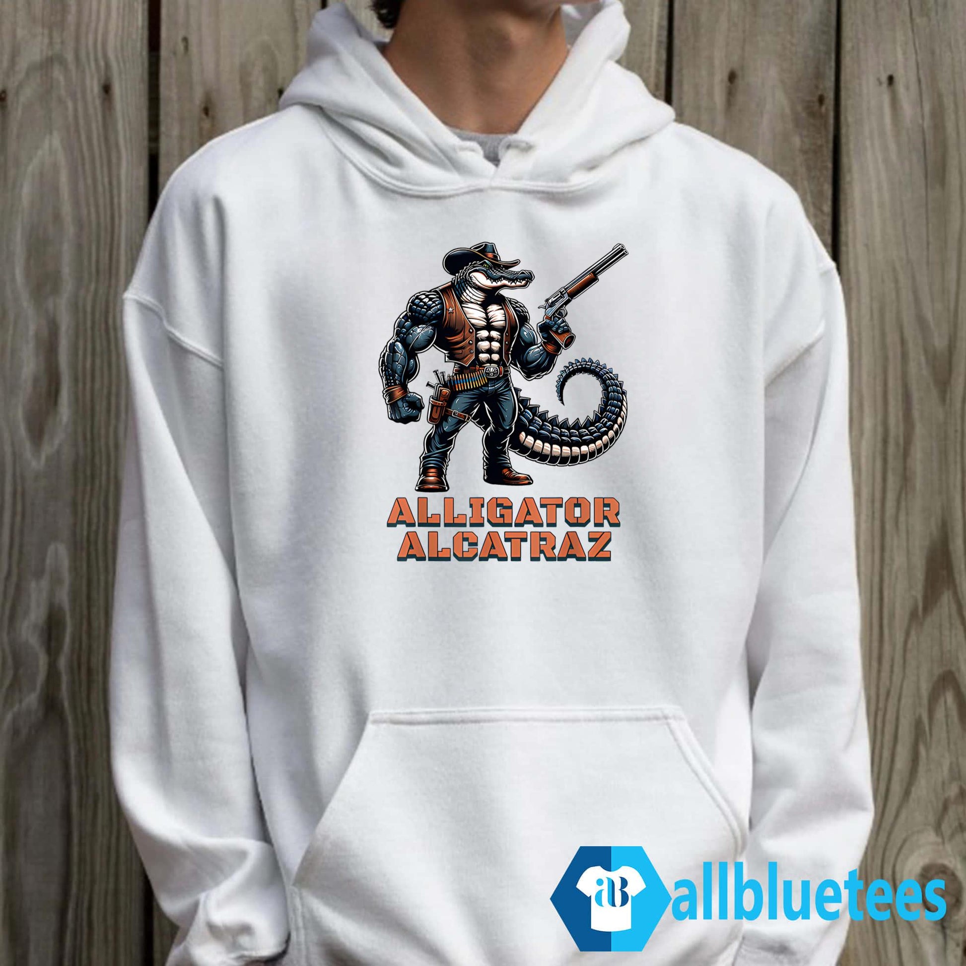 Alligator Alcatraz Cowboy Crocodile Shirt