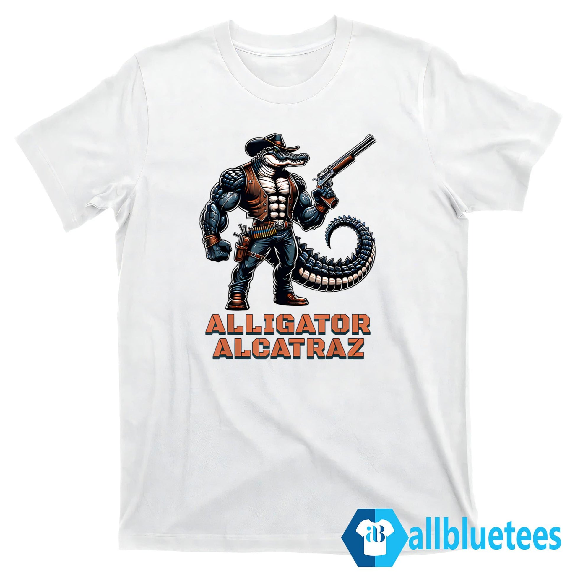 Alligator Alcatraz Cowboy Crocodile Shirt