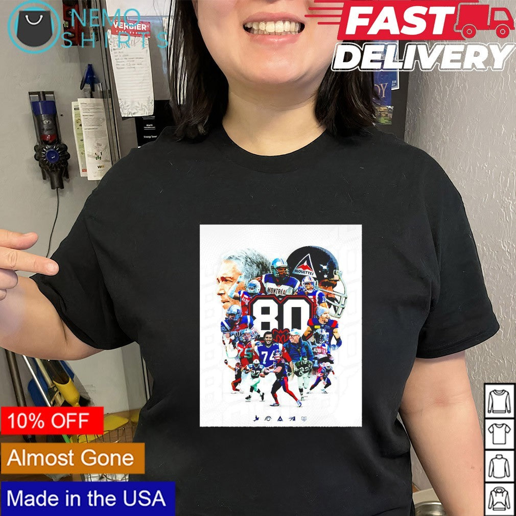 Alouettes de Montréal 80th anniversary 1946 2026 players shirt