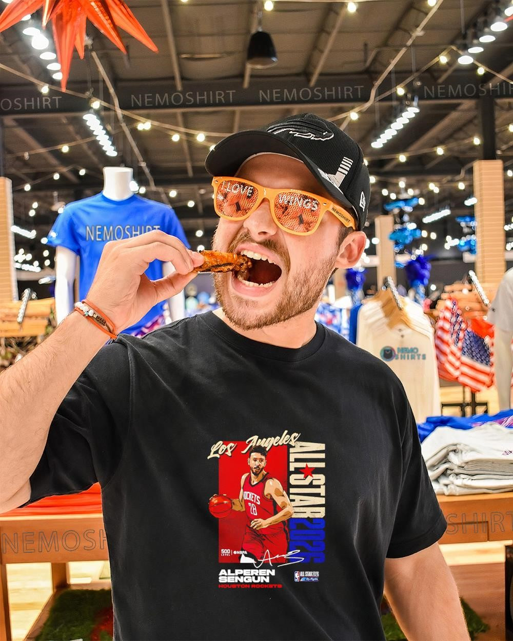 Alperen Sengun Houston Rockets 2026 NBA All-Star signature shirt
