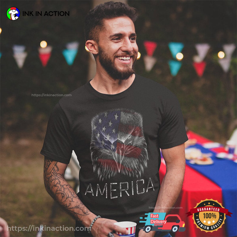 American Eagle Flag USA Patriotic T-shirt