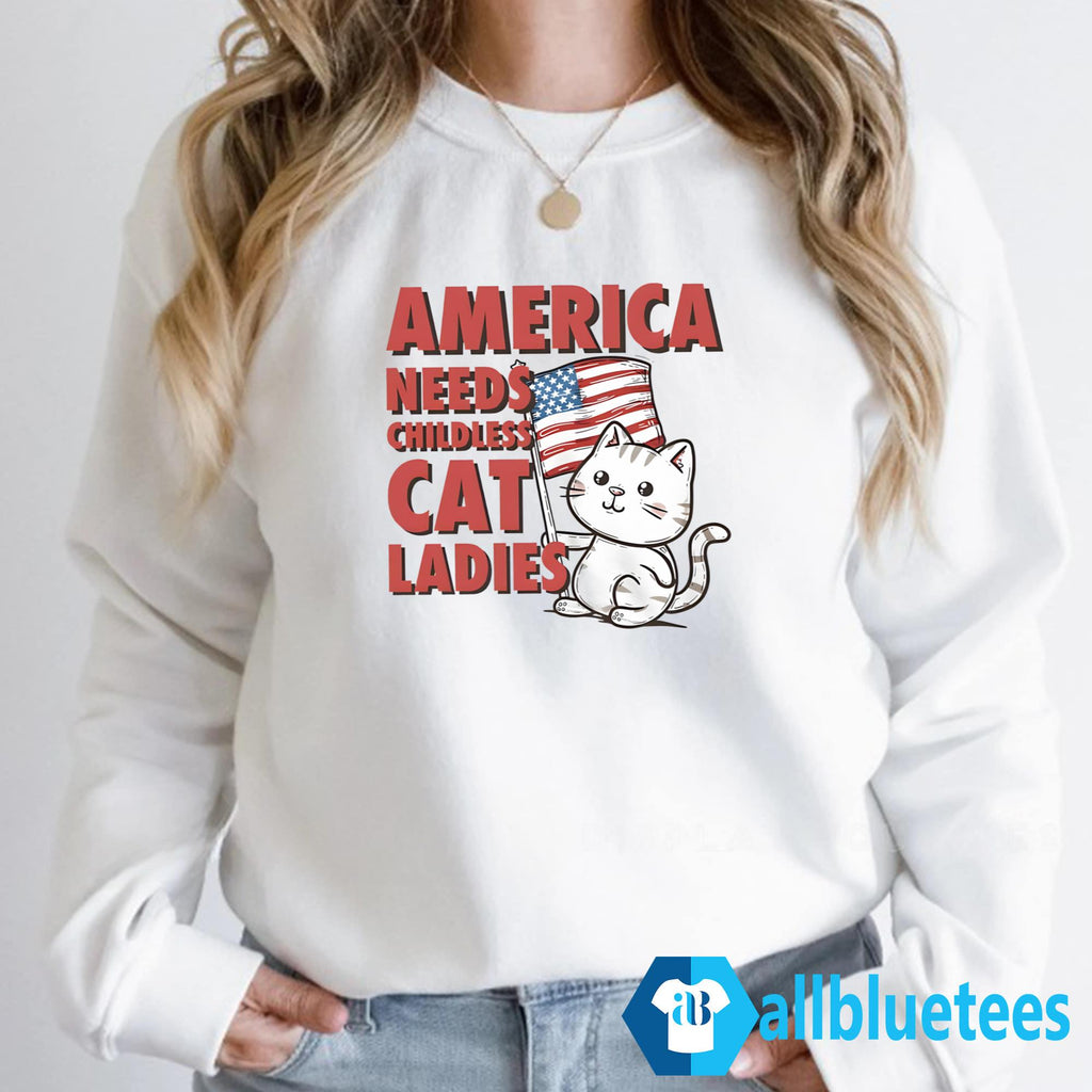 America Needs Childless Cat Ladies Harris Shirt