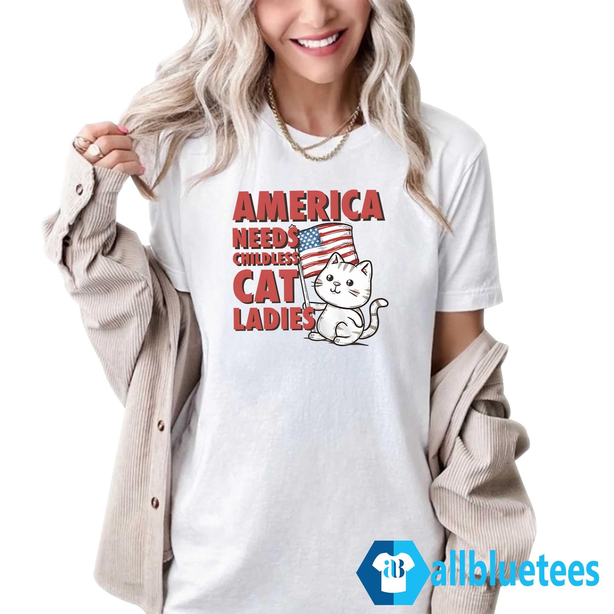 America Needs Childless Cat Ladies Harris Shirt