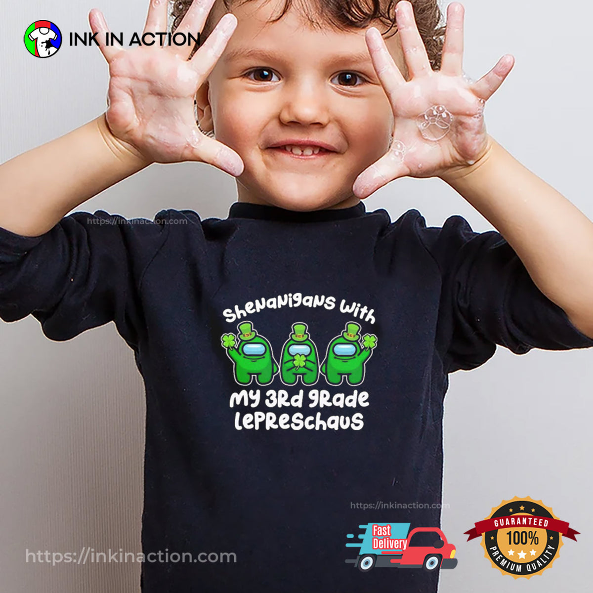 Among Us Shenanigans With My 3rd Grade Lepreschaus Funny T-shirt