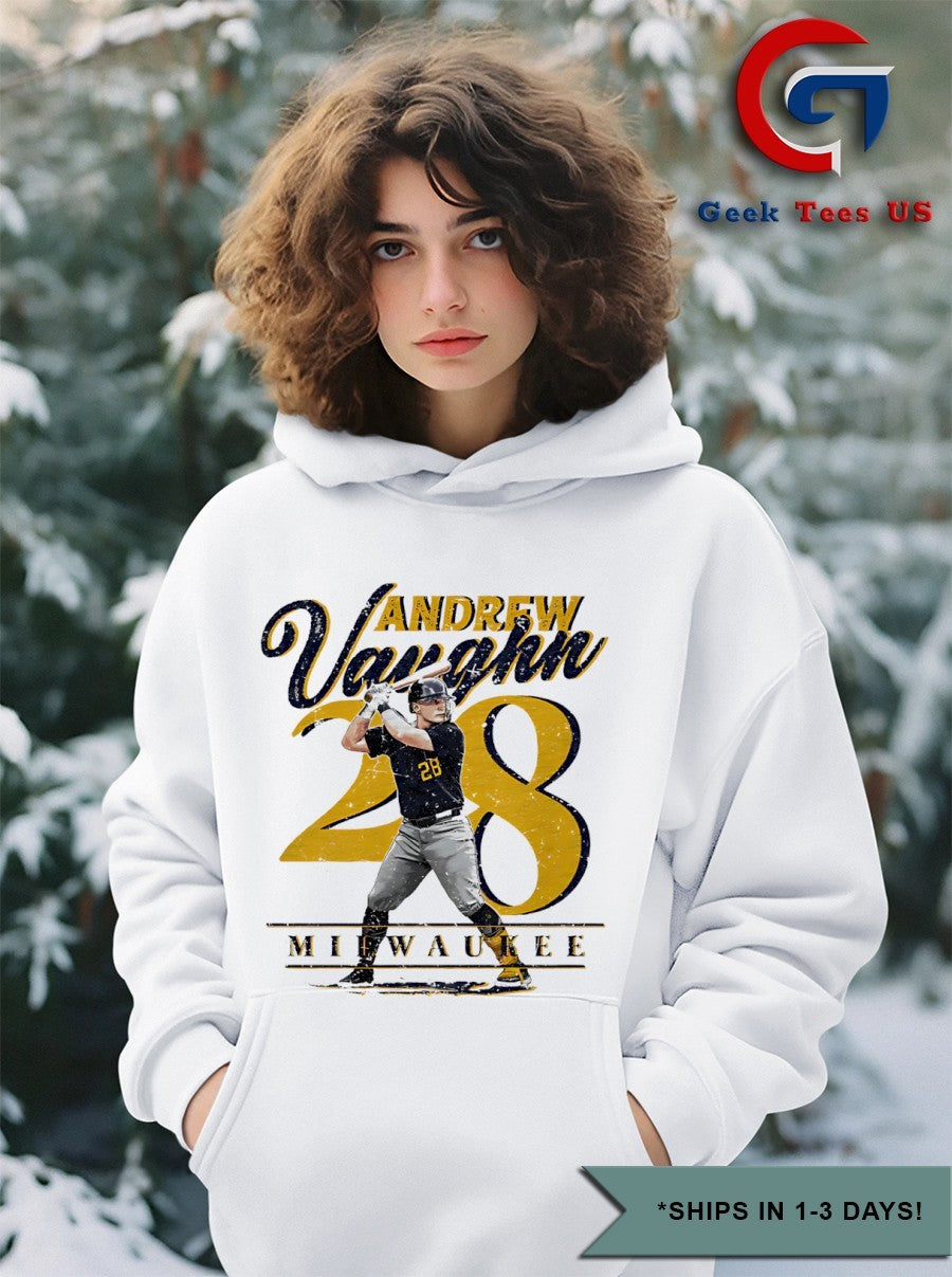 Andrew Vaughn player 28 Milwaukee Brewers MLB classic shirt