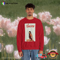 Anora Movie Mikey Madison Slay In Red Satin Slip Dress Shirt