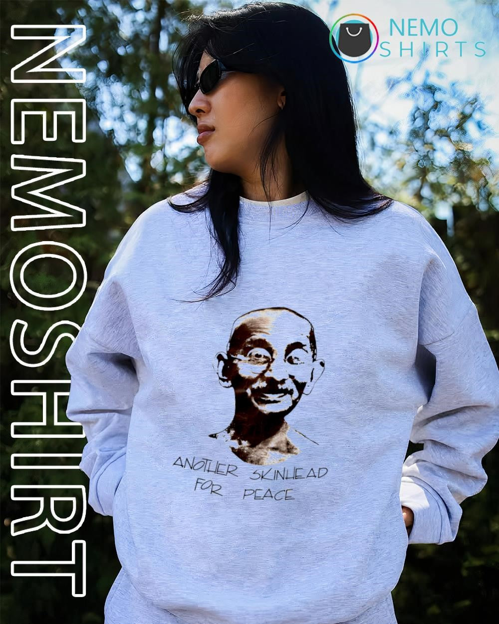 Another Skinhead for Peace Mahatma Gandhi shirt