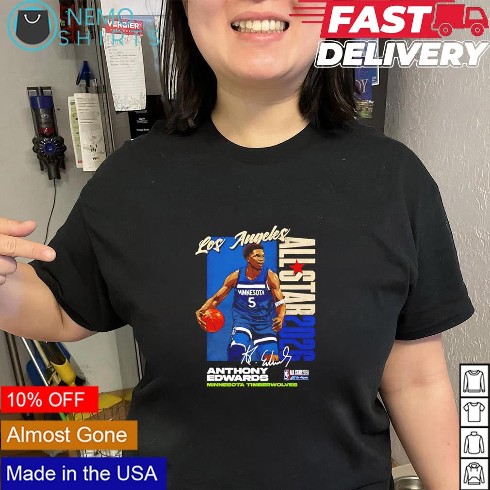 Anthony Edwards Minnesota Timberwolves 2026 NBA All-Star signature shirt