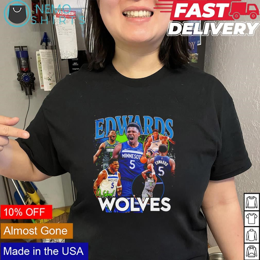 Anthony Edwards Minnesota Timberwolves player crossroads signature shirt