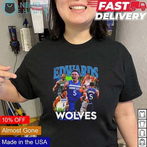 Anthony Edwards Minnesota Timberwolves player crossroads signature shirt