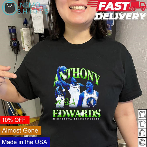 Anthony Edwards Minnesota Timberwolves team player signature shirt