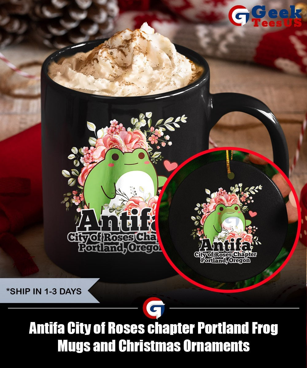 Antifa City of Roses chapter Portland Frog shirt