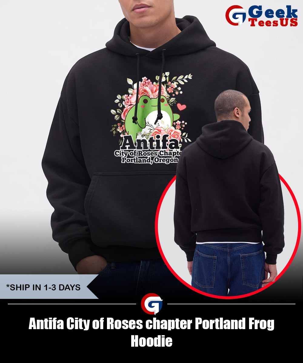 Antifa City of Roses chapter Portland Frog shirt