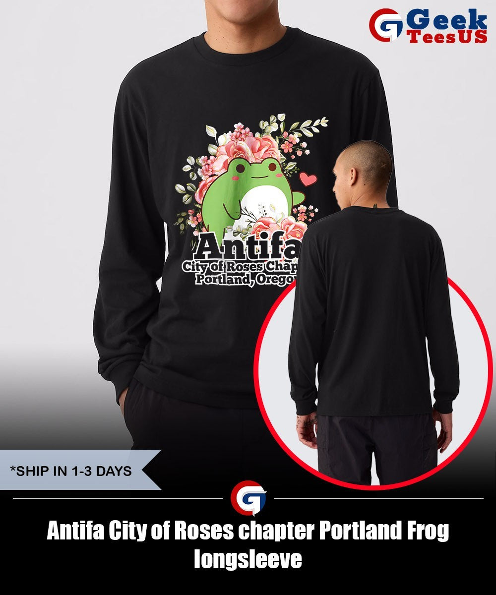 Antifa City of Roses chapter Portland Frog shirt