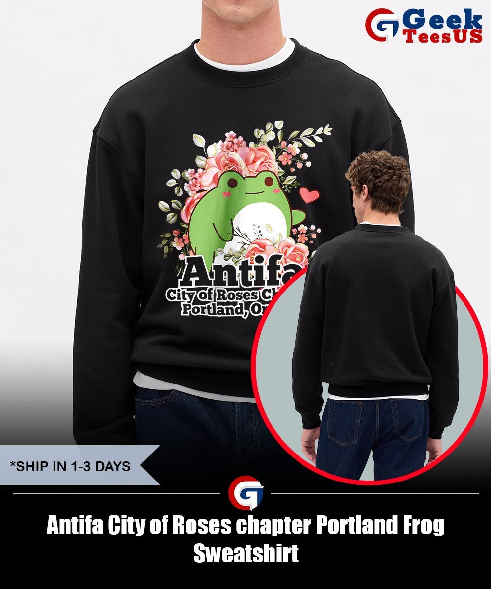 Antifa City of Roses chapter Portland Frog shirt