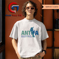 Antifa only a fascist would demonize ANTIFAscism Antifascist Statue of Liberty shirt