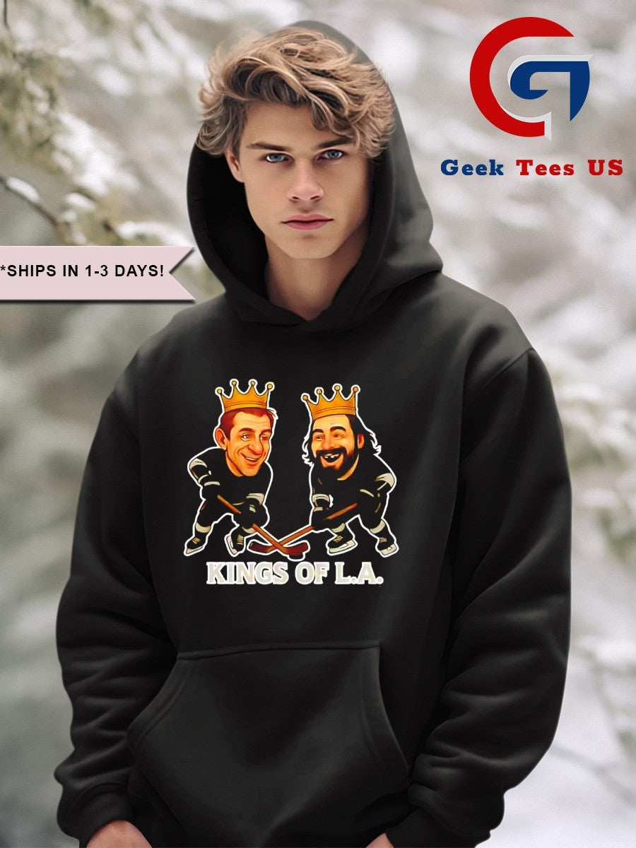 Anze Kopitar and Drew Doughty Kings Of L.A. Hockey caricatures shirt