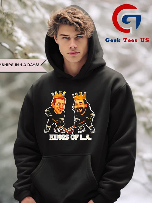 Anze Kopitar and Drew Doughty Kings Of L.A. Hockey caricatures shirt