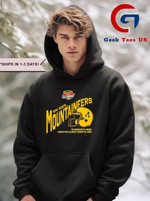 Appalachian State Mountaineers football Duke’s Mayo Classic 2025 helmet shirt