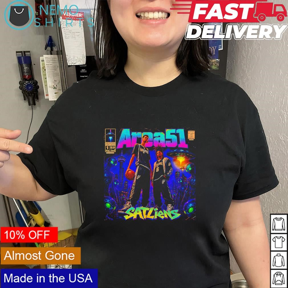 Area 51 Satliens Victor Wembanyama and Stephon Castle shirt