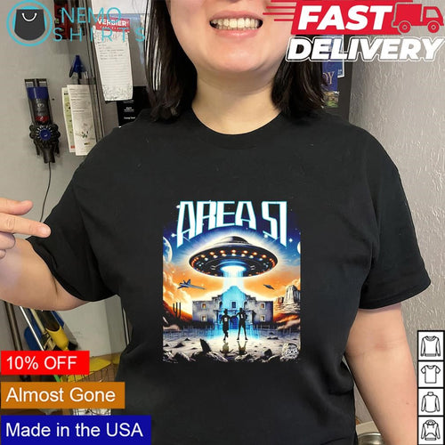 Area 51 alien UFO baseball players shirt