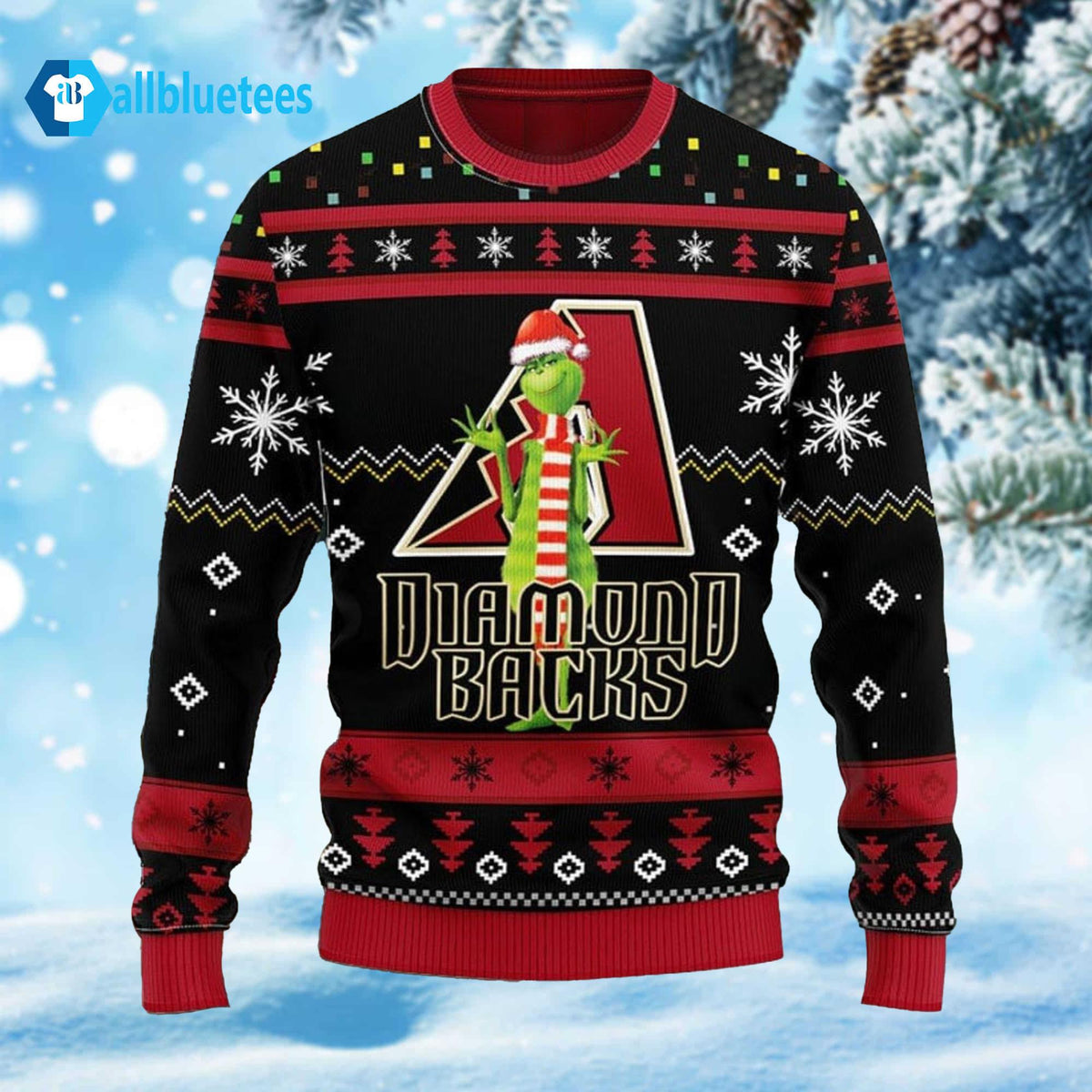 Arizona Diamondbacks Grnch Xmas Day Christmas Ugly Sweater