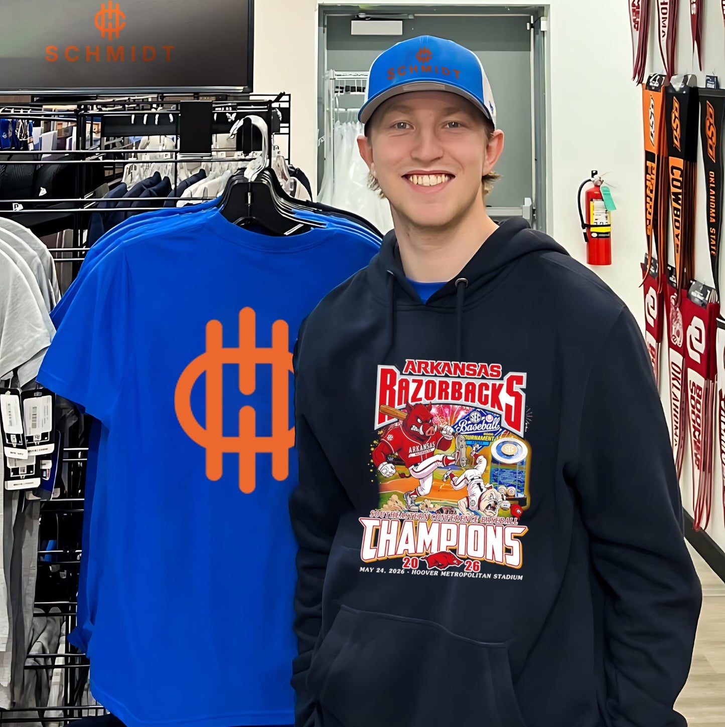 Arkansas Razorbacks baseball SEC Champions 2026 mascot shirt