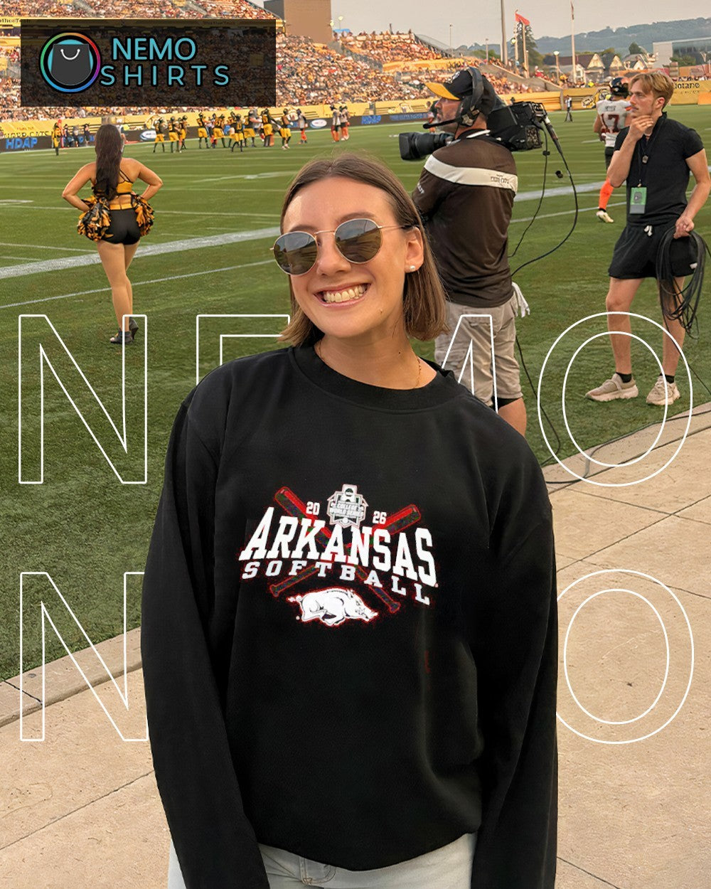 Arkansas Razorbacks softball 2026 Women’s College World Series cross bats shirt