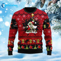 Armed And Dangerous Red Gobbo Iconic Ugly Christmas Sweater