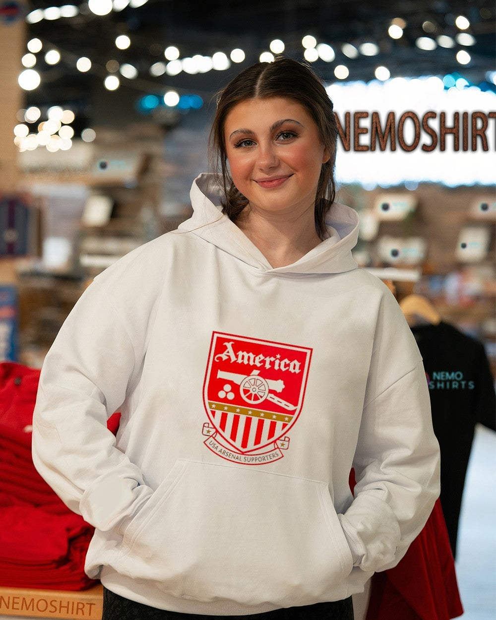 Arsenal FC America USA Arsenal Supporters logo shirt