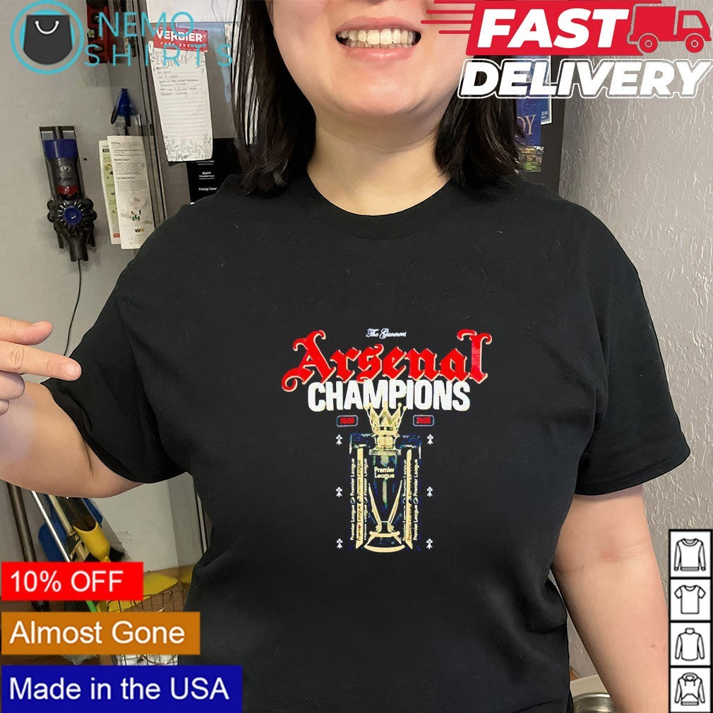 Arsenal FC Premier League champions 2026 trophy shirt