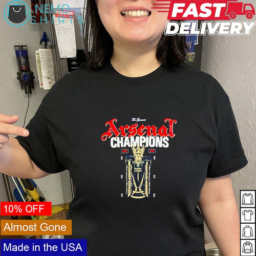 Arsenal FC Premier League champions 2026 trophy shirt