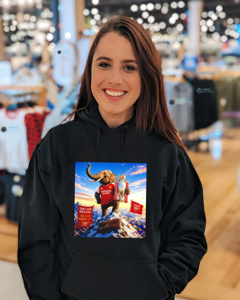 Arsenal FC they said we’d fall we said watch us elephant Mount Everest shirt
